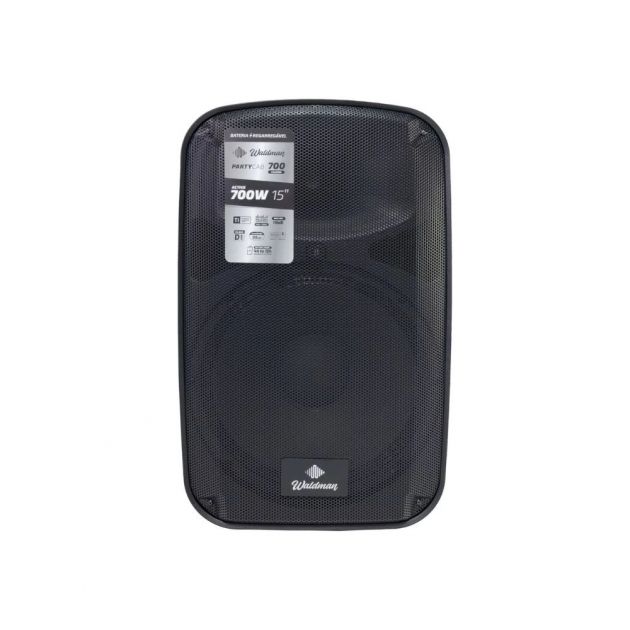 Caixa Ativa Waldman 15" Partycab PTY-700CH com Bateria