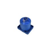 Conector Speakon 4 Polos 2 Vias Fêmea Azul B&F Lighting