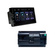 Kit Smart Line Roadstar RS-765BR Multimidia 7" 2 DIN + 4 Alto Falantes de 6,5"