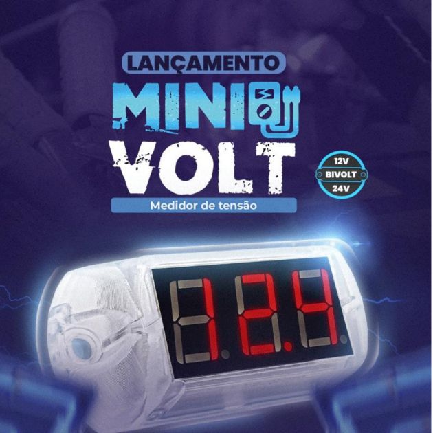Voltímetro Zendel Mini Volt ZD-MVT