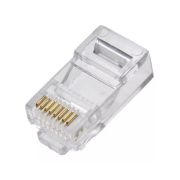 Plug Modular para Cabos de Rede RJ45 CAT5 8P8C (Unitário)