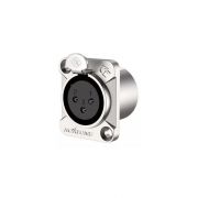 Plug  Roxtone Canon XLR C+ Painel Linha Femea (RX3FD-NT)